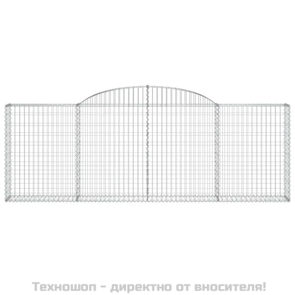 Габионни кошници арка 8 бр 300x30x100/120 см поцинковано желязо