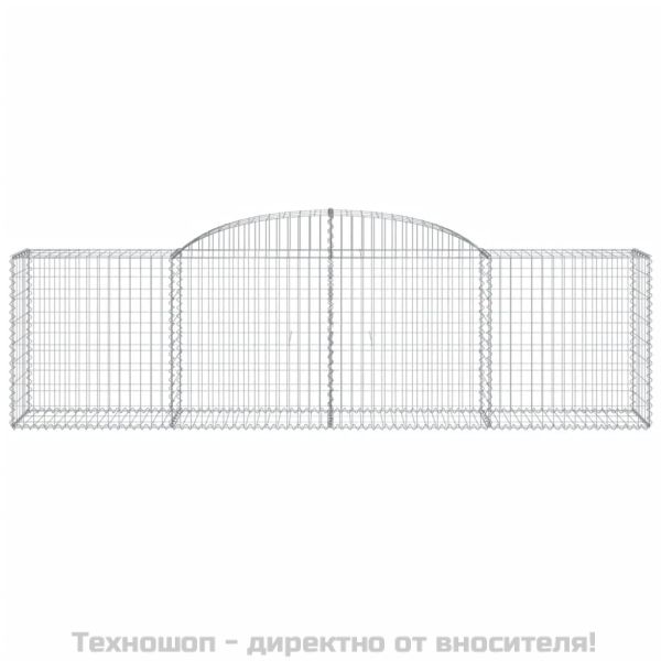 Габионни кошници арка 2 бр 300x50x80/100 см поцинковано желязо