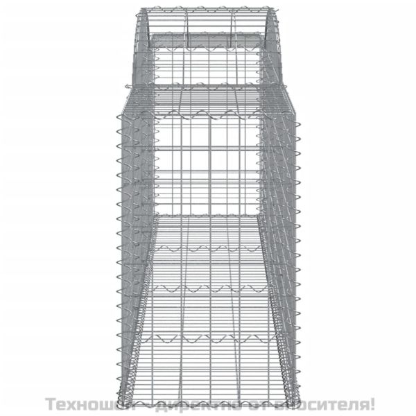 Габионни кошници арка 2 бр 300x50x80/100 см поцинковано желязо