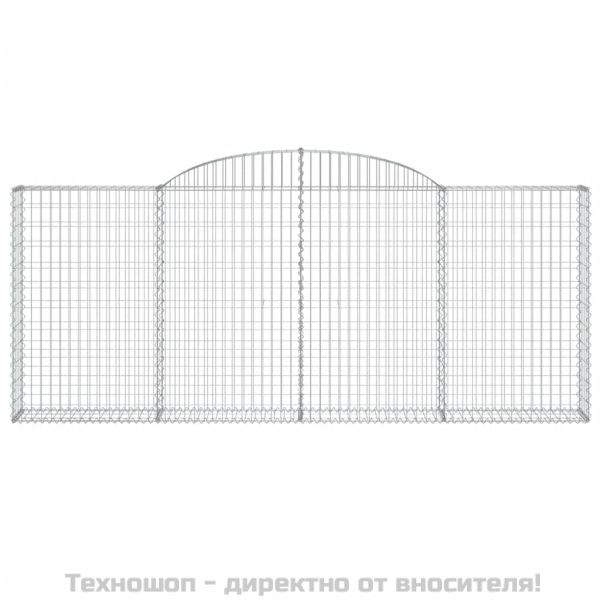 Габионни кошници арка 2 бр 300x30x120/140см поцинковано желязо