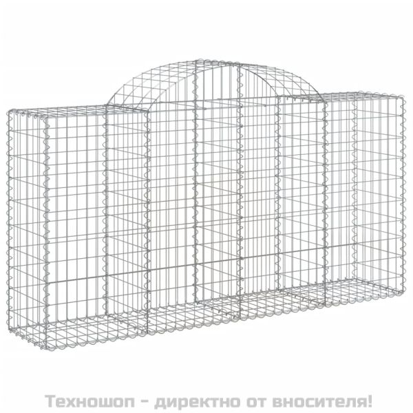 Габионни кошници арка 3 бр 200x50x100/120 см поцинковано желязо