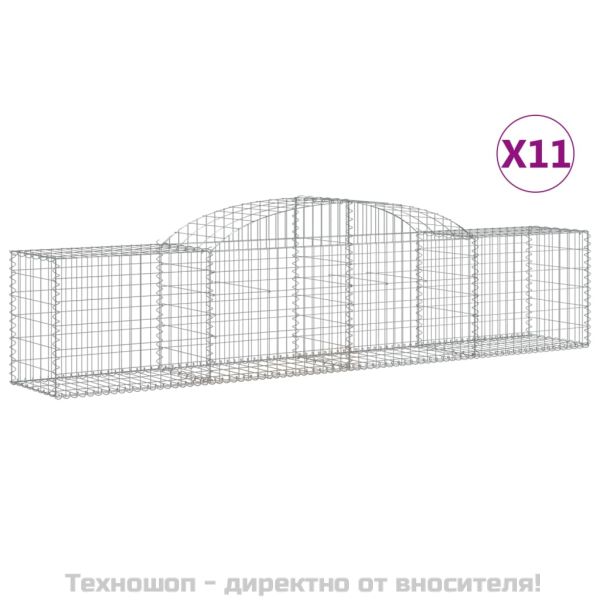 Габионни кошници арка 11 бр 300x50x60/80 см поцинковано желязо