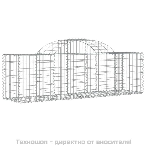 Габионни кошници арка 8 бр 200x50x60/80 см поцинковано желязо