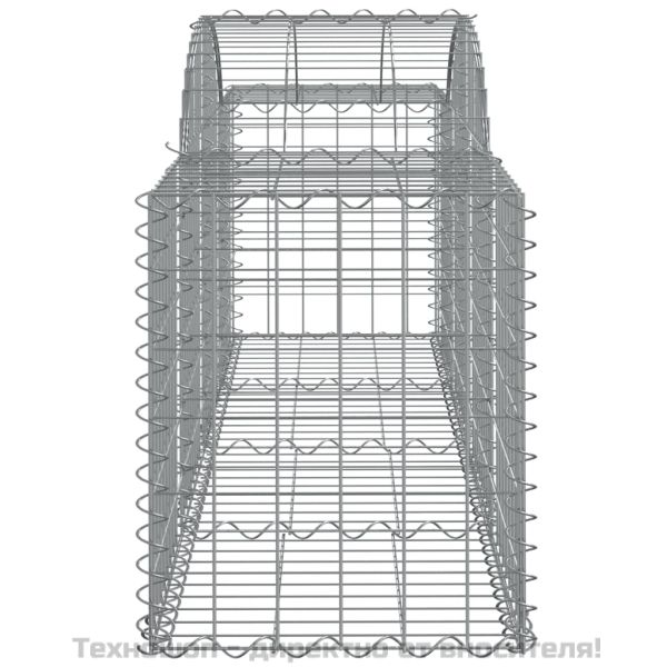 Габионни кошници арка 8 бр 200x50x60/80 см поцинковано желязо