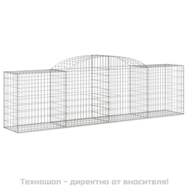 Габионни кошници арка 3 бр 300x50x80/100 см поцинковано желязо