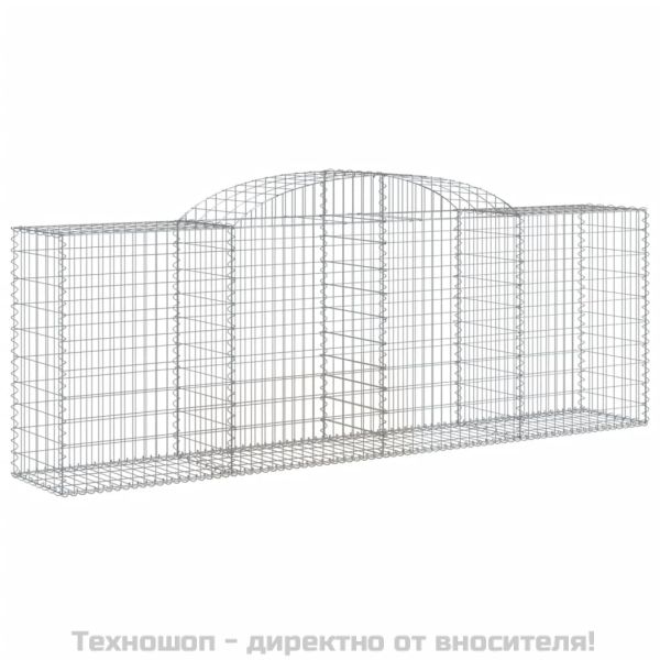 Габионни кошници арка 6 бр 300x50x100/120 см поцинковано желязо