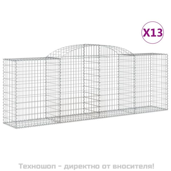 Габионни кошници арка 13 бр 300x50x100/120см поцинковано желязо