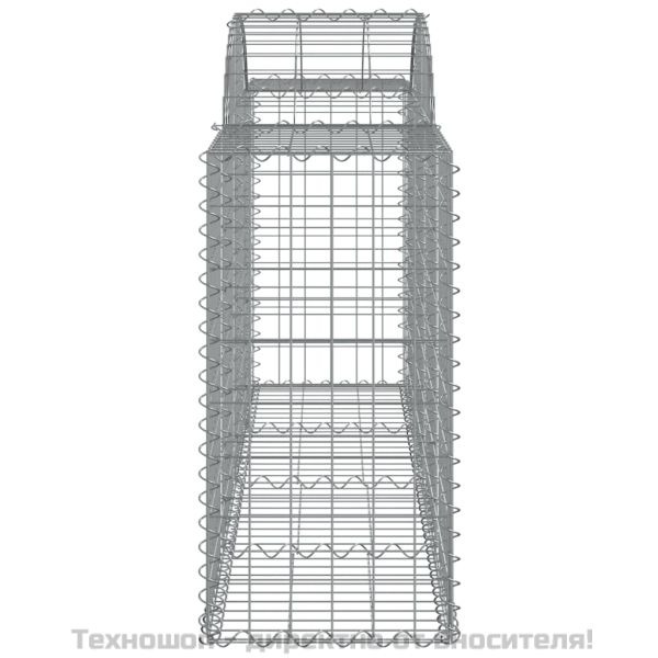 Габионни кошници арка 8 бр 200x50x80/100 см поцинковано желязо