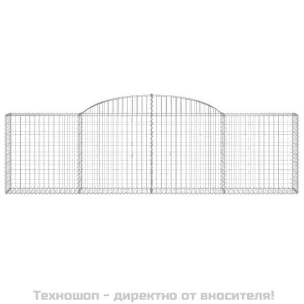 Габионни кошници арка 15 бр 300x30x80/100 см поцинковано желязо