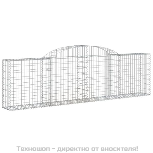 Габионни кошници арка 10 бр 300x30x80/100 см поцинковано желязо