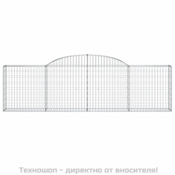 Габионни кошници арка 10 бр 300x30x80/100 см поцинковано желязо