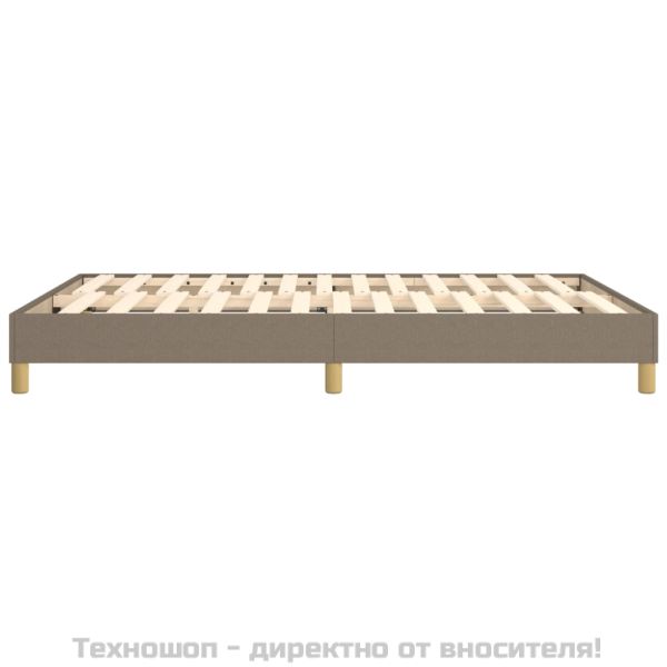Рамка за легло с пружини, таупе, 140x190 см плат