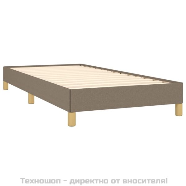 Рамка за легло без матрак, таупе, 80x200 см, плат