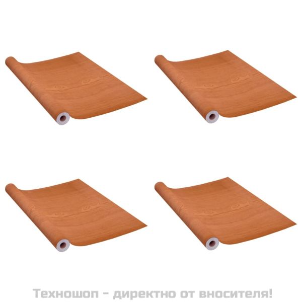 Самозалепващо фолио за мебели 2 бр светъл дъб 500х90 см PVC