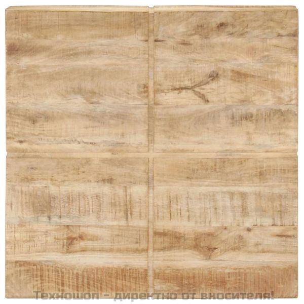 Маса за кафе, 80x80x28 cм, мангово дърво масив