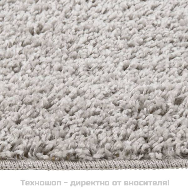 Шаги килим, светлосив, 140x200 см, противоплъзгащ