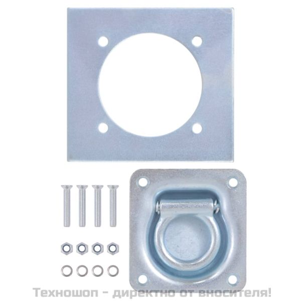 Укрепващи пръстени за товар, 8 бр, поцинкована стомана, 2000 кг