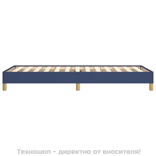 Рамка за легло без матрак, Синьо, 80x200 см, плат
