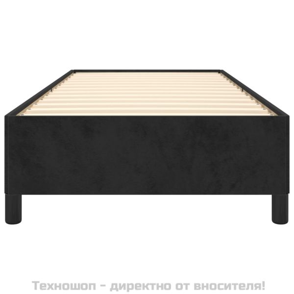 Рамка за легло черна 90x200 см кадифе