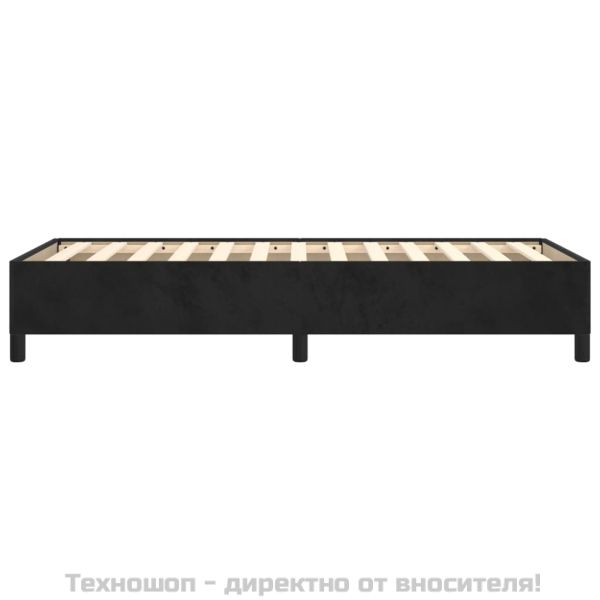 Рамка за легло черна 90x200 см кадифе