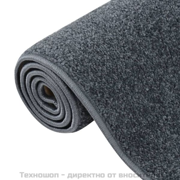 Килим с къс косъм, 160x230 см, антрацит