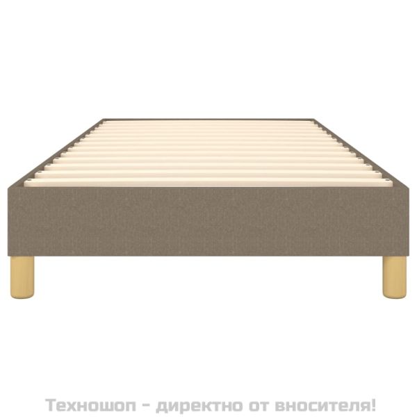 Рамка за легло с пружини, таупе, 80x200 см, плат