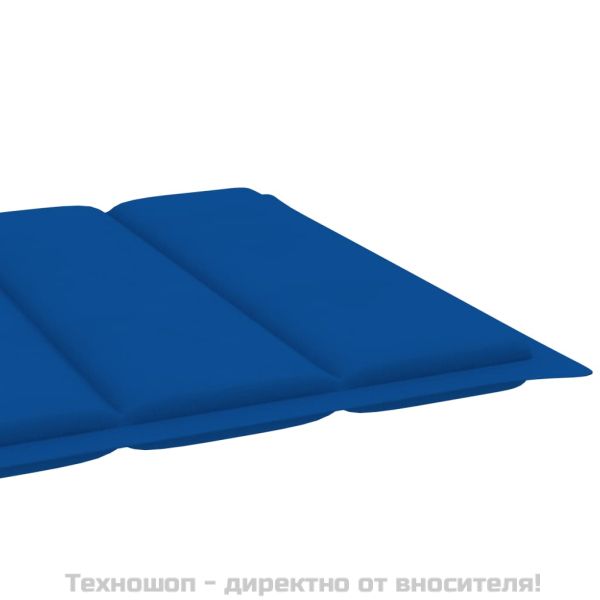 Шалте за шезлонг, кралско синьо, 200x50x3 см, Оксфорд плат