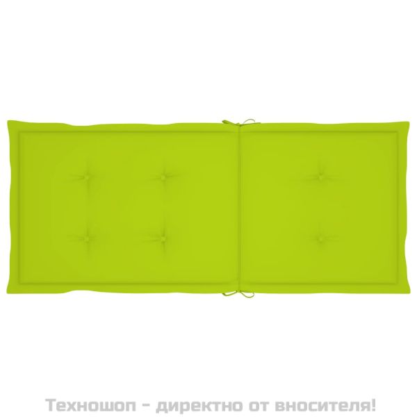 Градински накланящи се столове 4 бр с възглавници акация масив