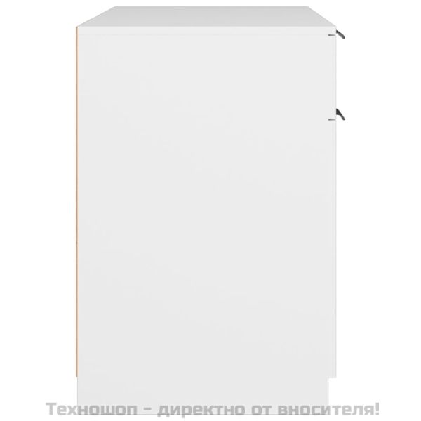 Бюро, бяло, 100x50x75 см, инженерно дърво