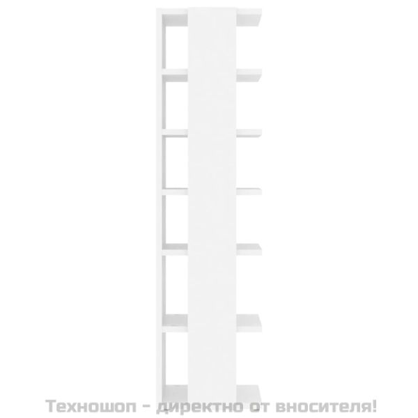 Шкафове за обувки, 2 бр, бели, 27,5x27x102 см, инженерно дърво