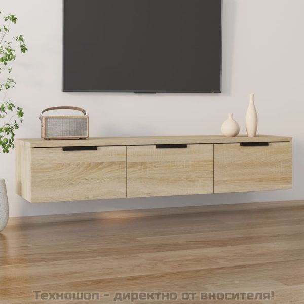 Стенен шкаф, дъб сонома, 102x30x20см, инженерно дърво
