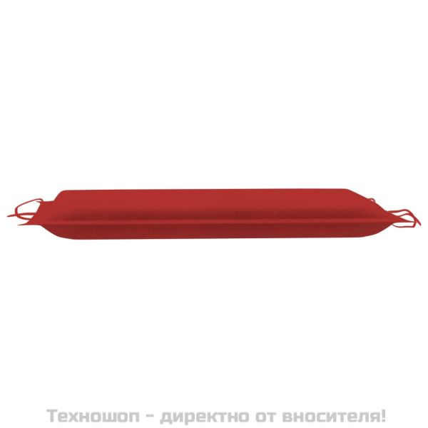 Шалте за шезлонг, червено, 186x58x4 см, Оксфорд плат