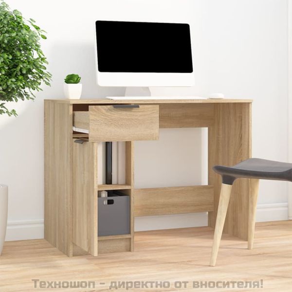 Бюро, дъб сонома, 100x50x75 см, инженерно дърво