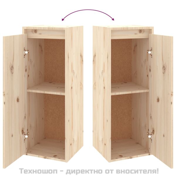 ТВ шкафове, 5 бр, бор масив