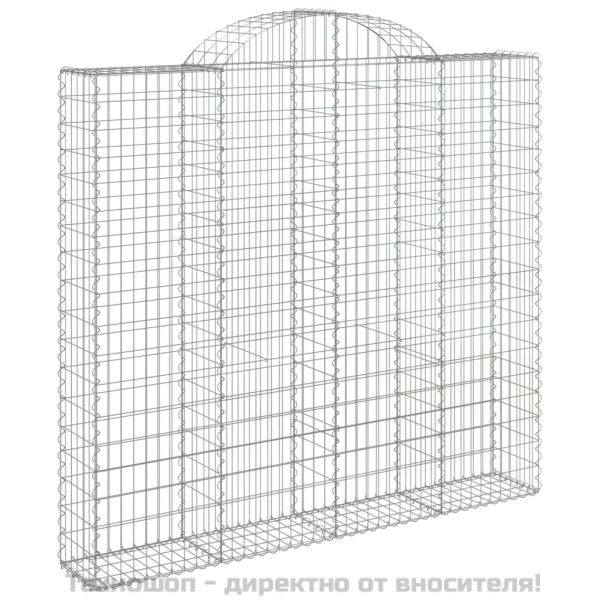 Габионни кошници арка 3 бр 200x50x180/200 см поцинковано желязо