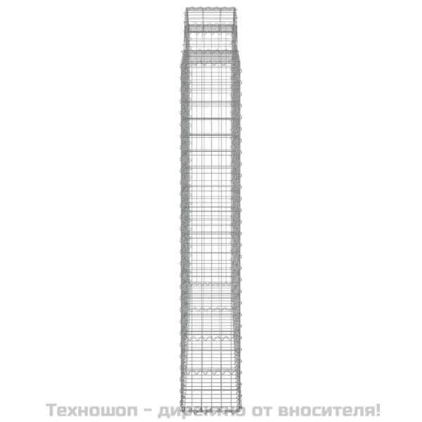 Габионни кошници арка 3 бр 200x50x180/200 см поцинковано желязо