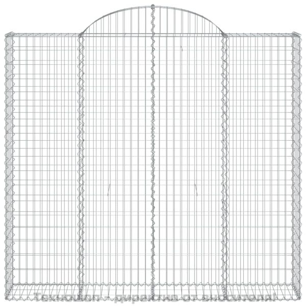 Габионни кошници арка 2 бр 200x50x180/200 см поцинковано желязо