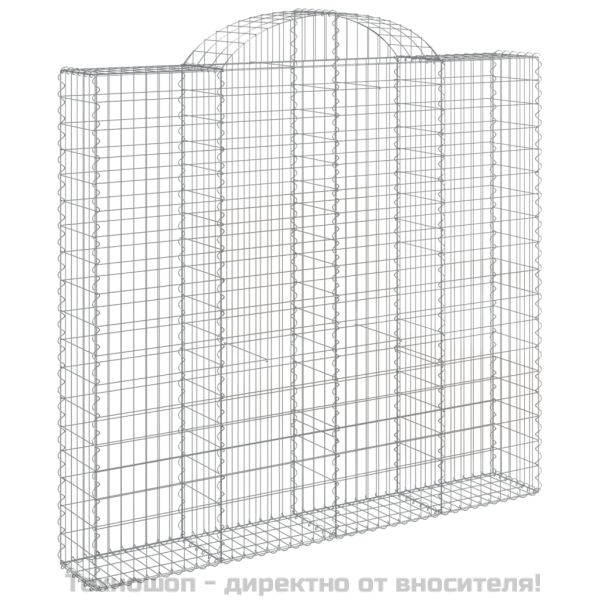 Габионни кошници арка 8 бр 200x50x180/200 см поцинковано желязо