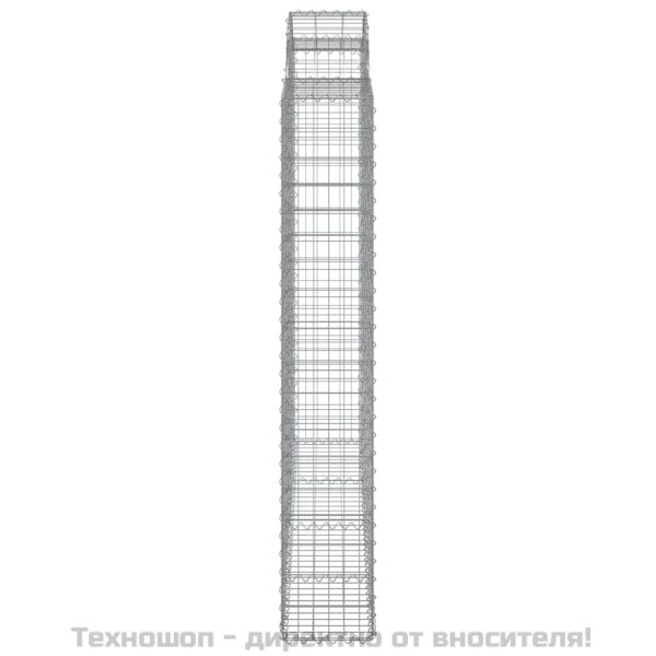 Габионни кошници арка 8 бр 200x50x180/200 см поцинковано желязо