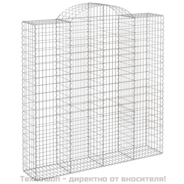 Габионни кошници арка 2 бр 200x50x200/220 см поцинковано желязо