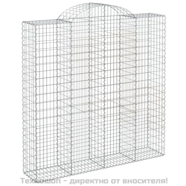 Габионни кошници арка 7 бр 200x50x200/220 см поцинковано желязо