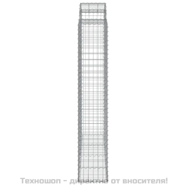 Габионни кошници арка 2 бр 200x50x220/240 см поцинковано желязо
