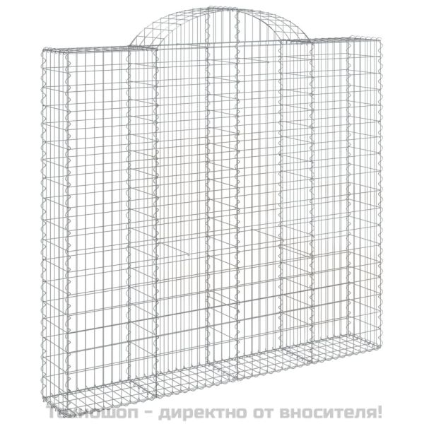 Габионни кошници арка 4 бр 200x50x180/200 см поцинковано желязо