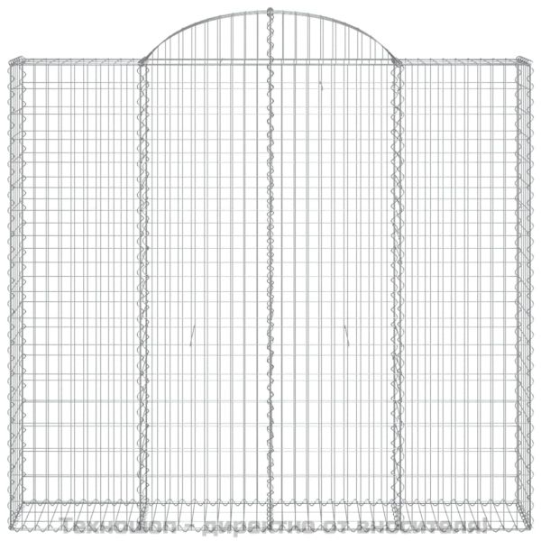 Габионни кошници арка 4 бр 200x50x180/200 см поцинковано желязо