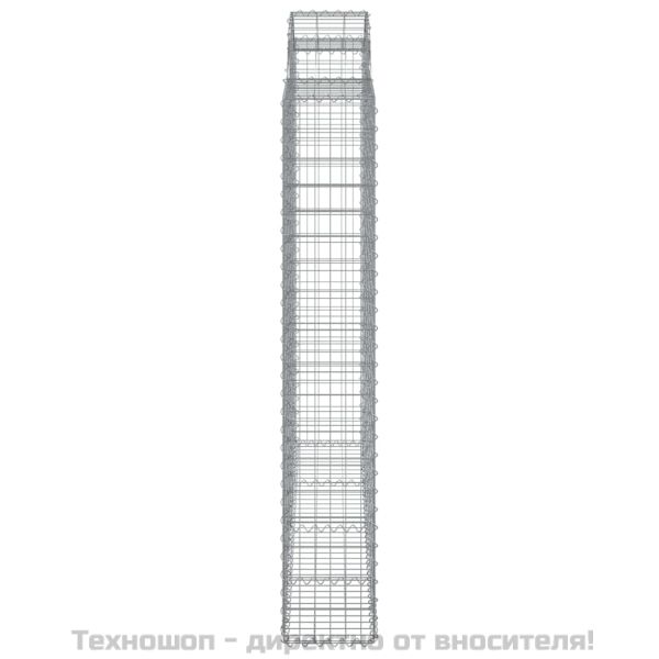 Габионни кошници арка 4 бр 200x50x180/200 см поцинковано желязо