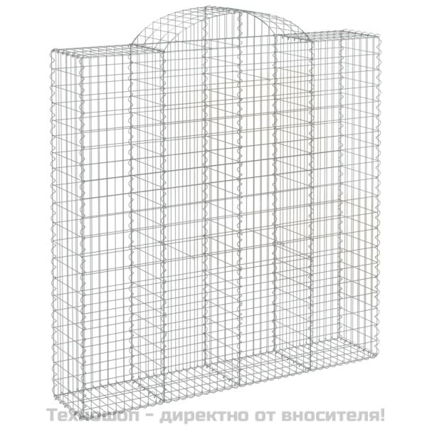 Габионни кошници арка 8 бр 200x50x200/220 см поцинковано желязо