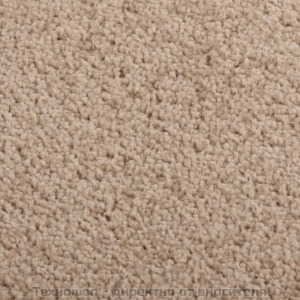 Килим с къс косъм, 160x230 см, кафяв