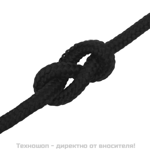 Работно въже черно 14 мм 250 м полиестер