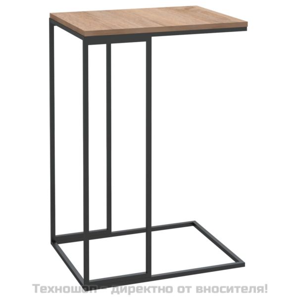 Странична маса, черна, 40x30x59 см, инженерна дървесина