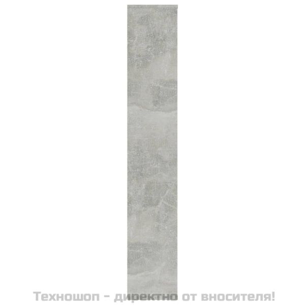 Разделител за стая, бетонно сив, 100x24x140 см, инженерно дърво